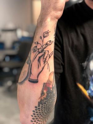 Hand with Flowers