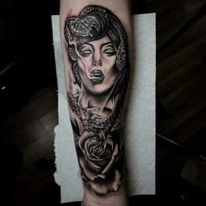 Medusa tattoo i did 