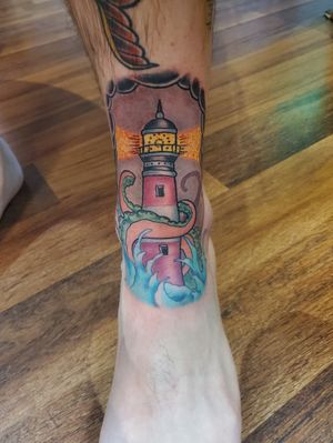 Lighthouse Gap filler! 🐙#lighthouse #americantraditional #tentacles #traditional #floridakeys #palmbeach