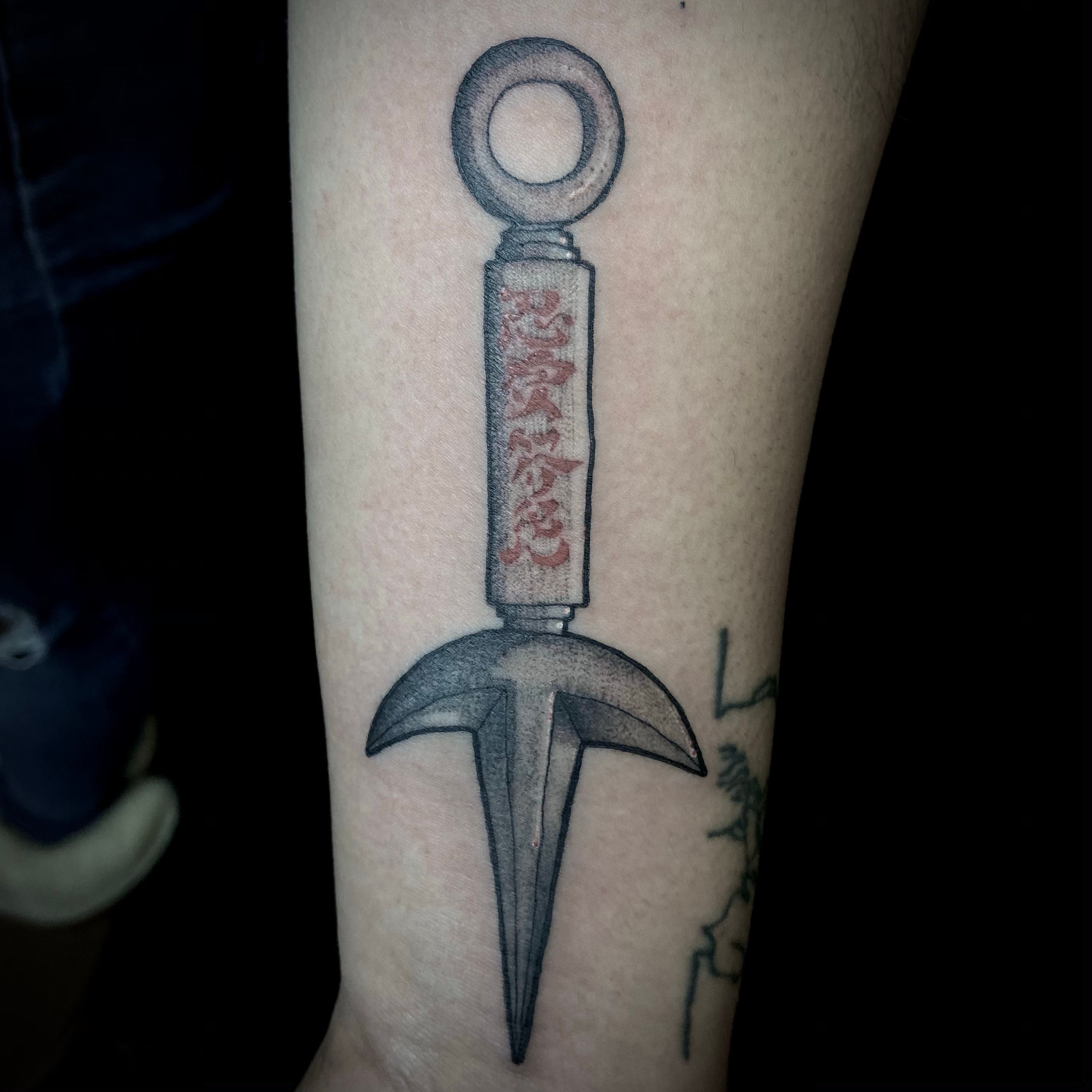 Kunai knife and shuriken Tattoo Get customized designs as a tattoo To  book appointments call 9076323059    Naruto tattoo Anime tattoos Cool  forearm tattoos