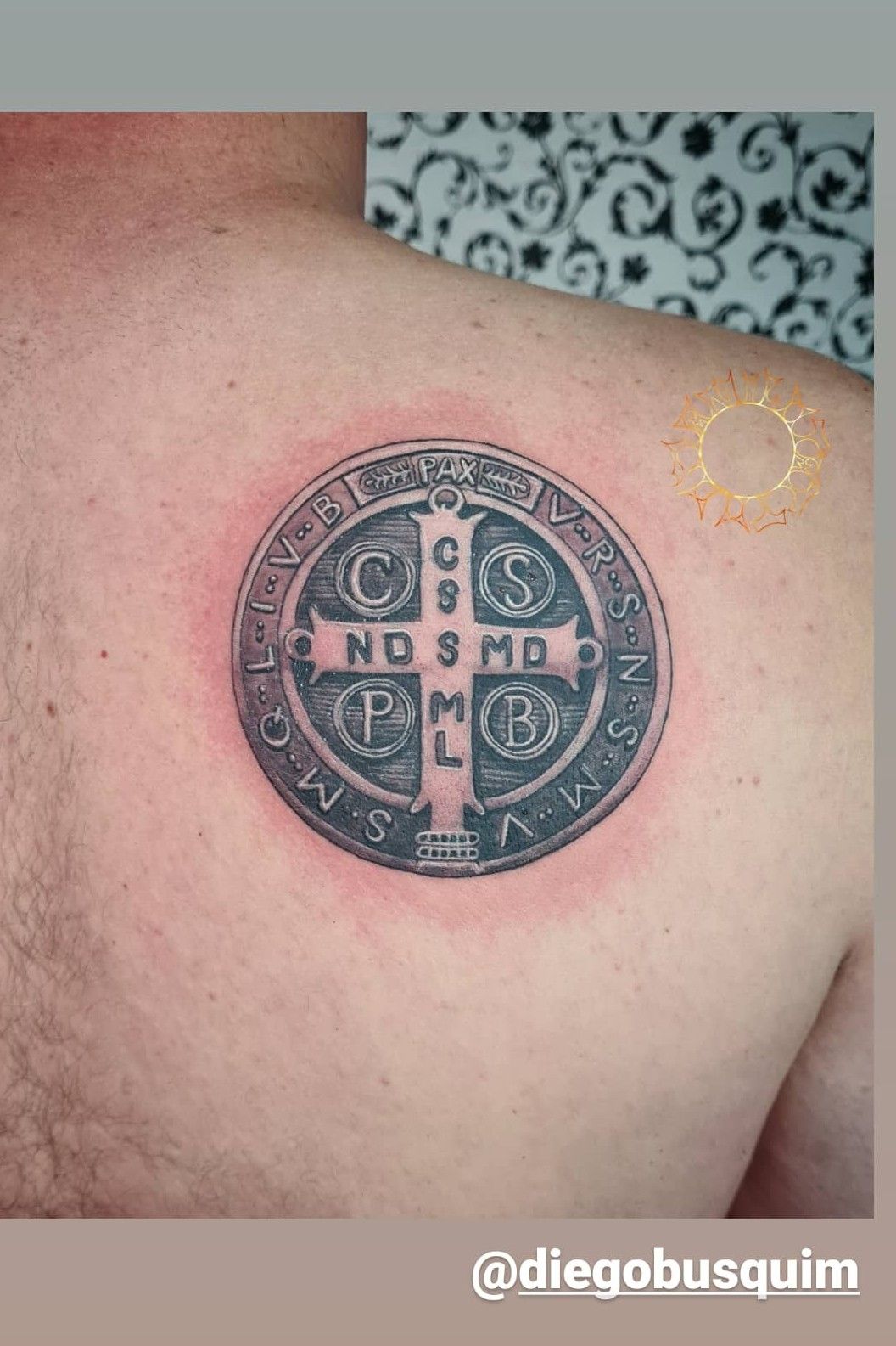 St Benedicts Medal Tattoo by NarcissusTattoos on DeviantArt