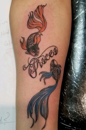 Koi fish tattoo for a client