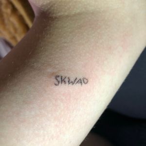 Suicide Squad ‘SKWAD’ tattoo