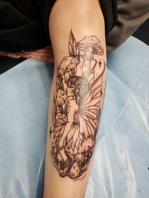 fairy sleeve tattoos