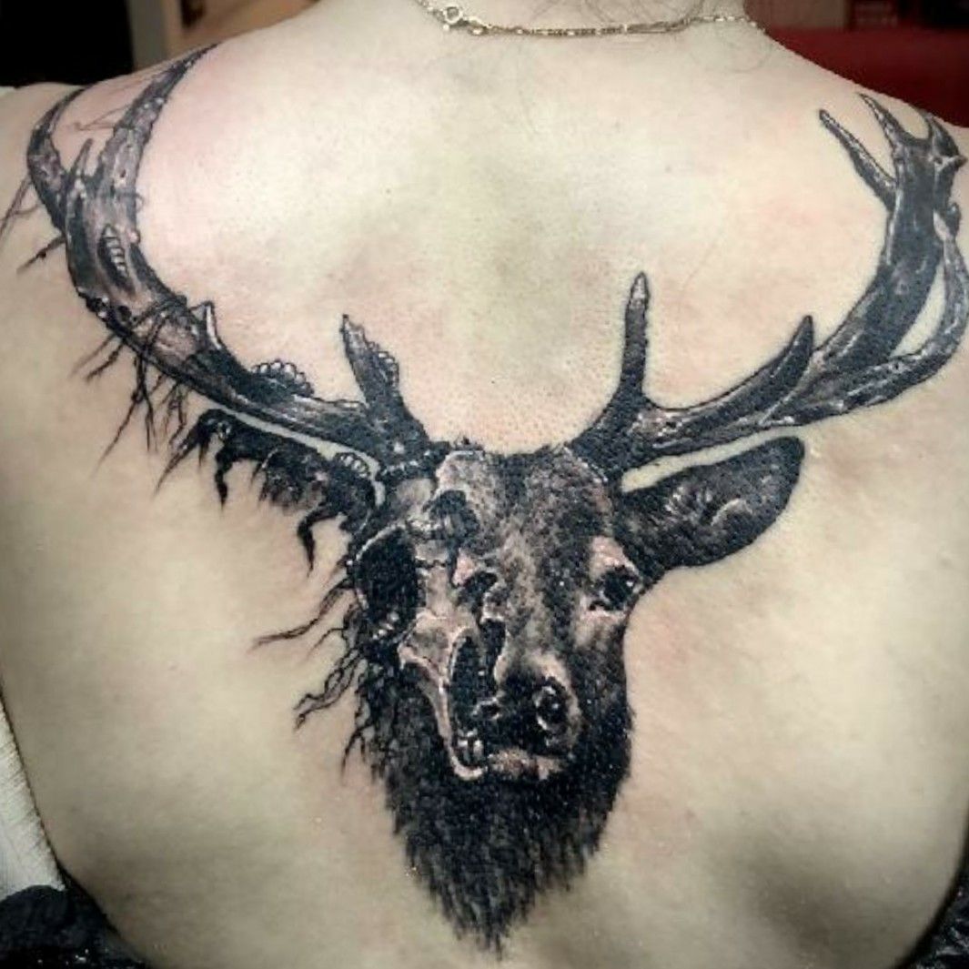 90 Elk Tattoo Ideas For Men - Cervidae Animal Designs