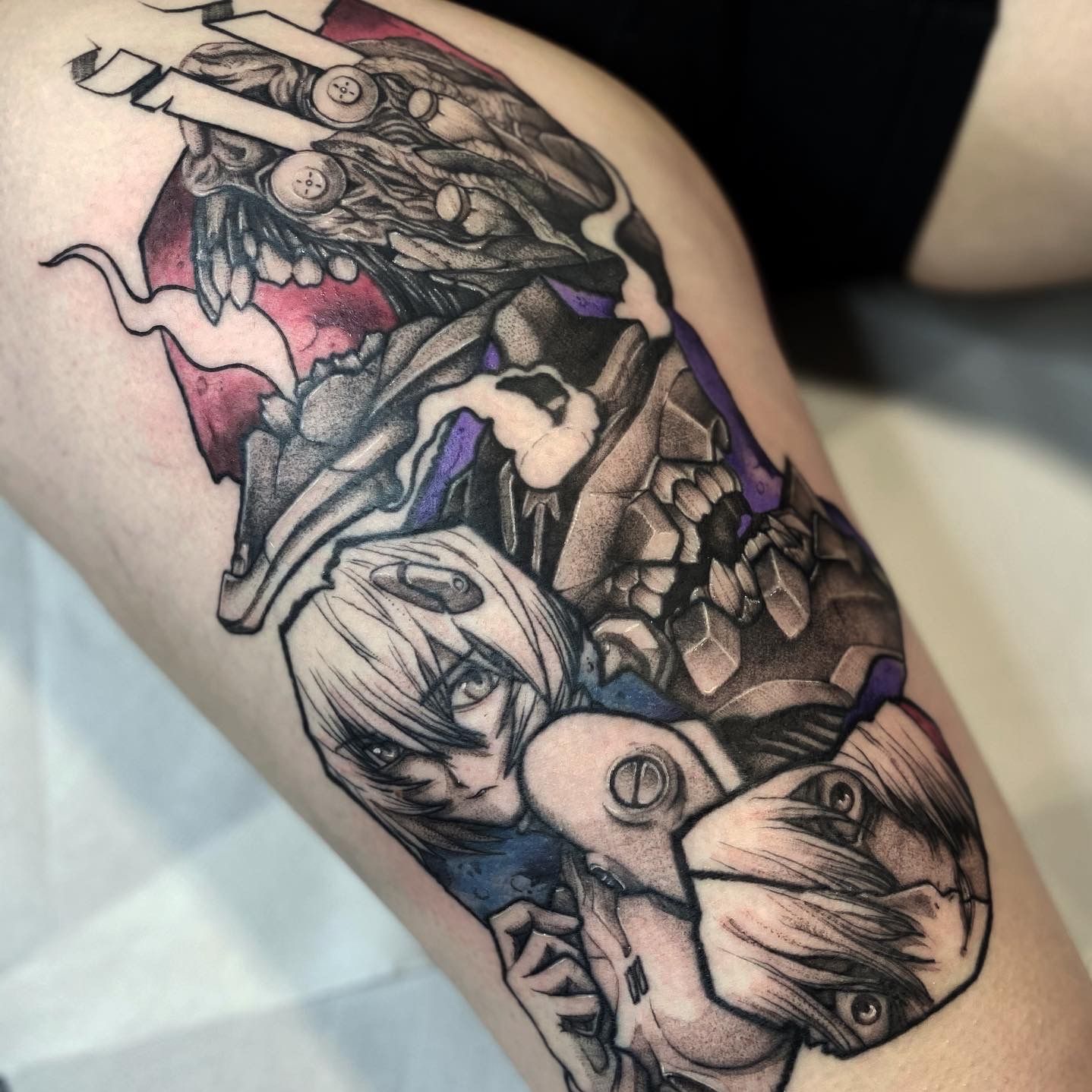 The lance has returned to earth my first tattoo  revangelion