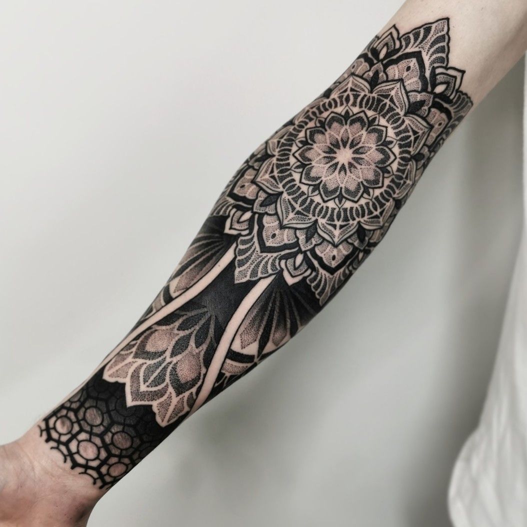 Floral Mandala Tattoo Design, Me, Digital Art, 2021 : r/Art