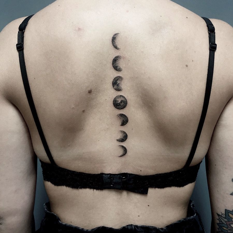 Moon Phases Tattoos Celestial Ink Inspiration 49 Ideas  Inkbox
