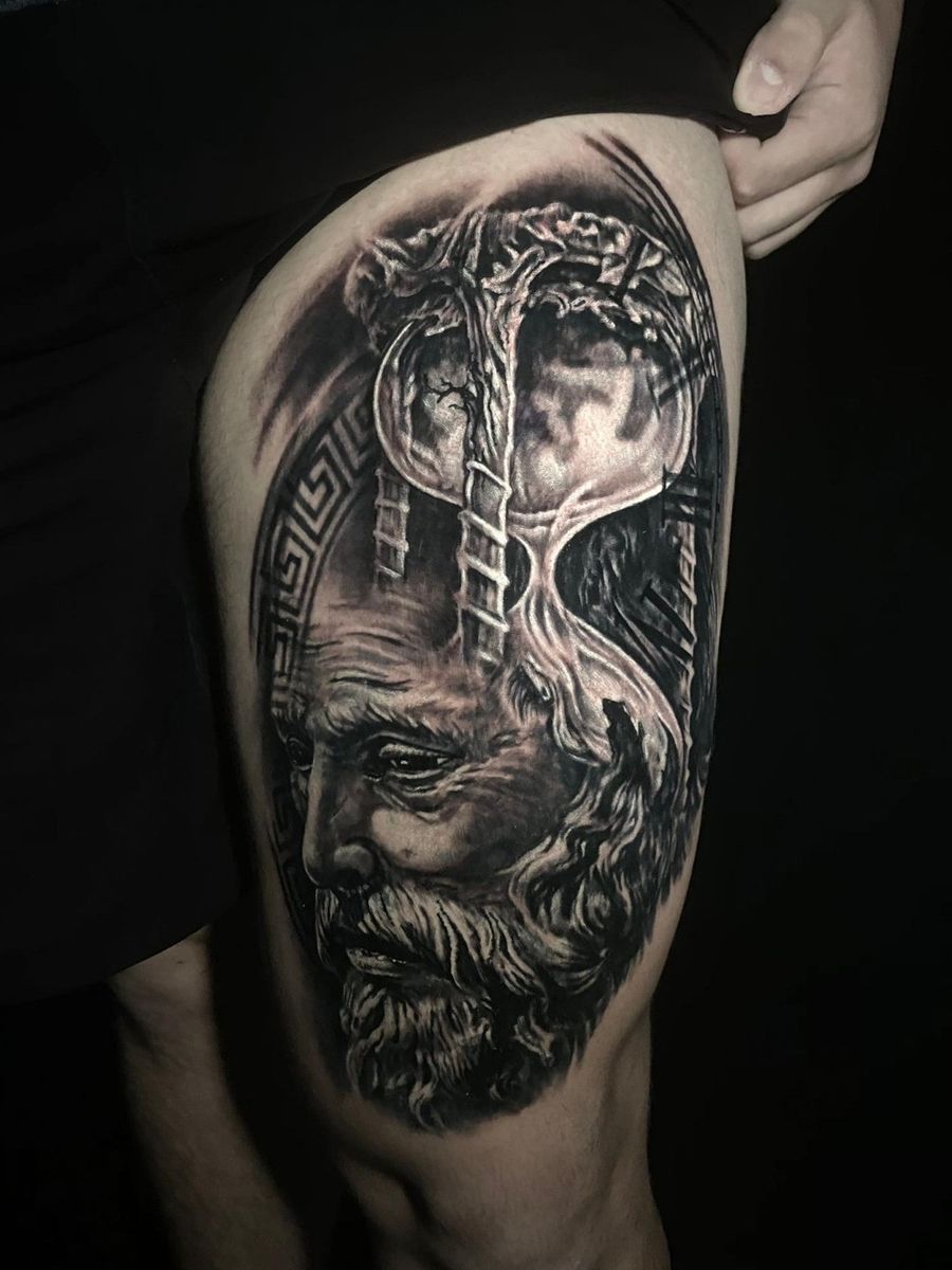 Tattoo uploaded by Miguel Carmo • The time of Chronos/Kairos • Tattoodo