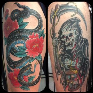 By Josh Schlageter #reaper #flowers #snake