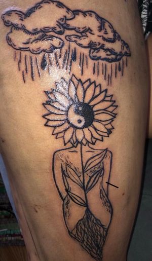 ---🌧🌻'become infatuated with your mind, body & flesh.' -CUSTOM ART-dm for appointments and info <3___#sdtattoos #sdink #sdtattooartist #originalart #soloartist #latattoos  #latattooartist #laink #tattoos #tattooartist #ink #fyp #walkingart #customtattoo 