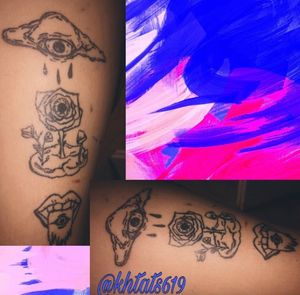 ---"Lifes A Trip"Pt.2 ... 💢👀almost healed in the pics !>>>CUSTOM ART<<<dm for appointments #originalart #soloartist #latattoos  #latattooartist #laink #tattoos #tattooartist #ink #fyp #walkingart #customtattoos #customart 