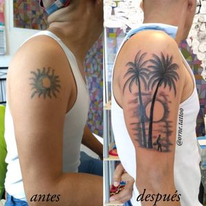 Cover up palm tree