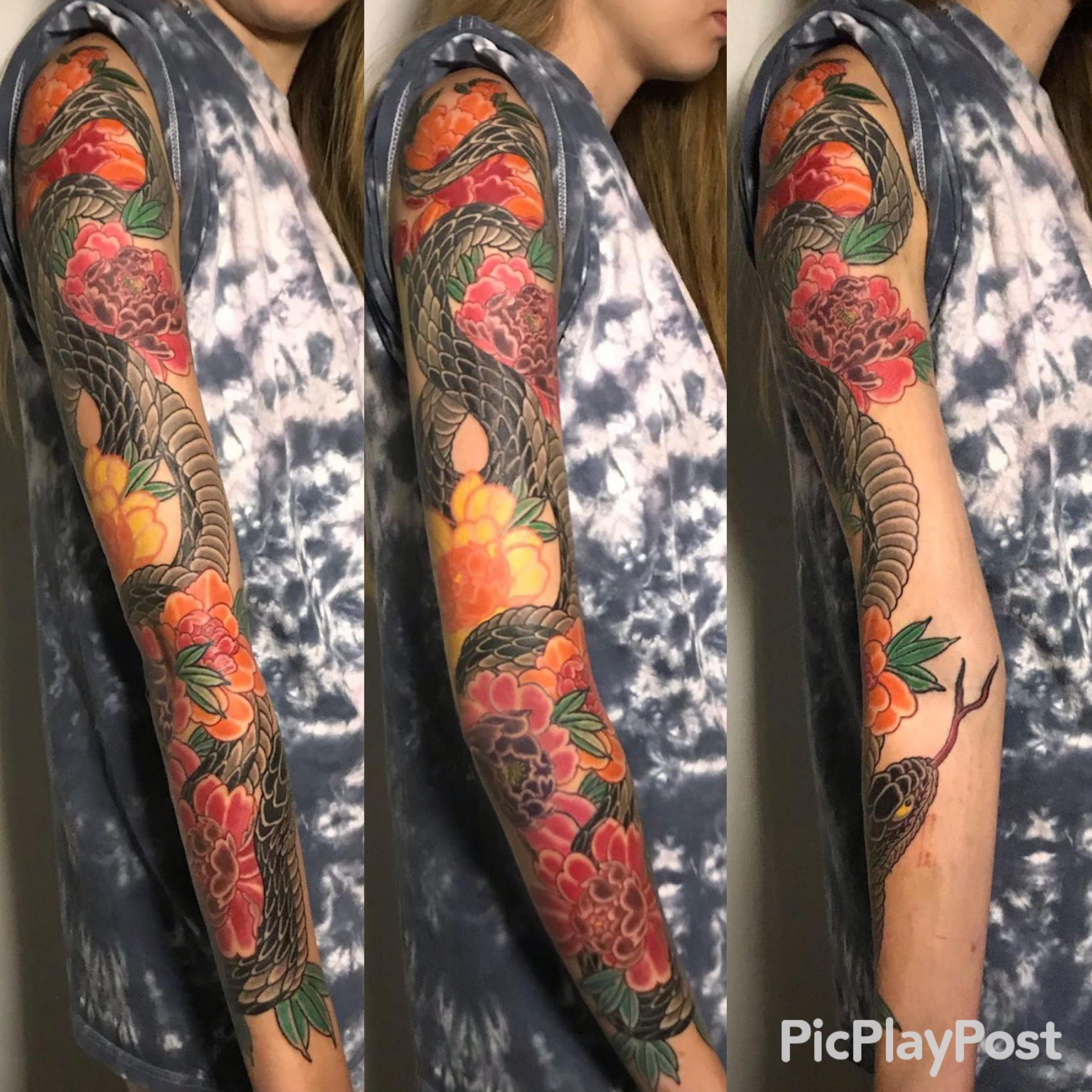 Traditional lighthouse with Japanese background Joe Haasch elm street  tattoos  Traditional tattoo Sleeve tattoos Traditional tattoo sleeve