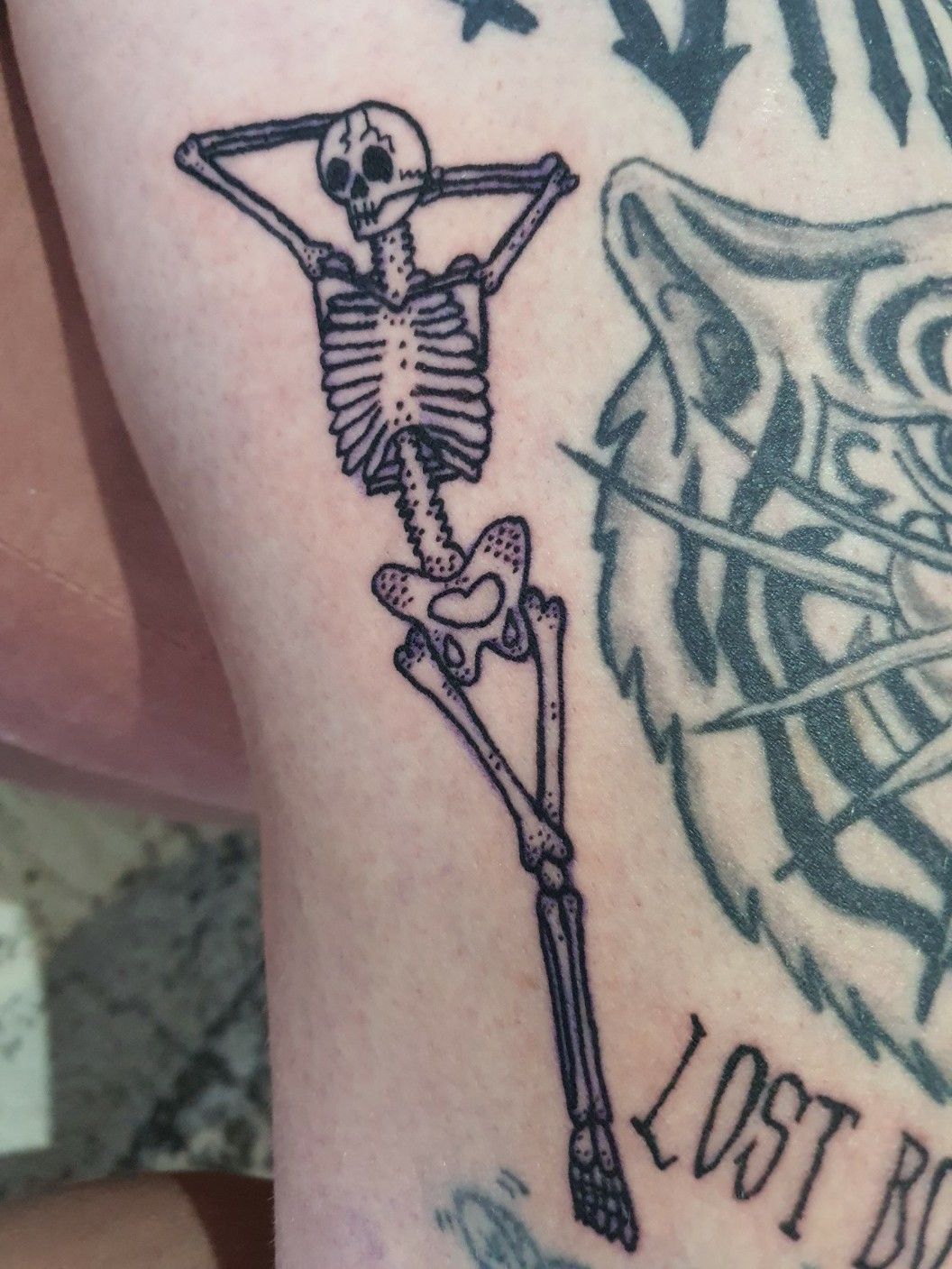 Woman gets spooky skeleton 'judgement' tattoo… but her pal spots one  HUMILIATING mistake | The US Sun