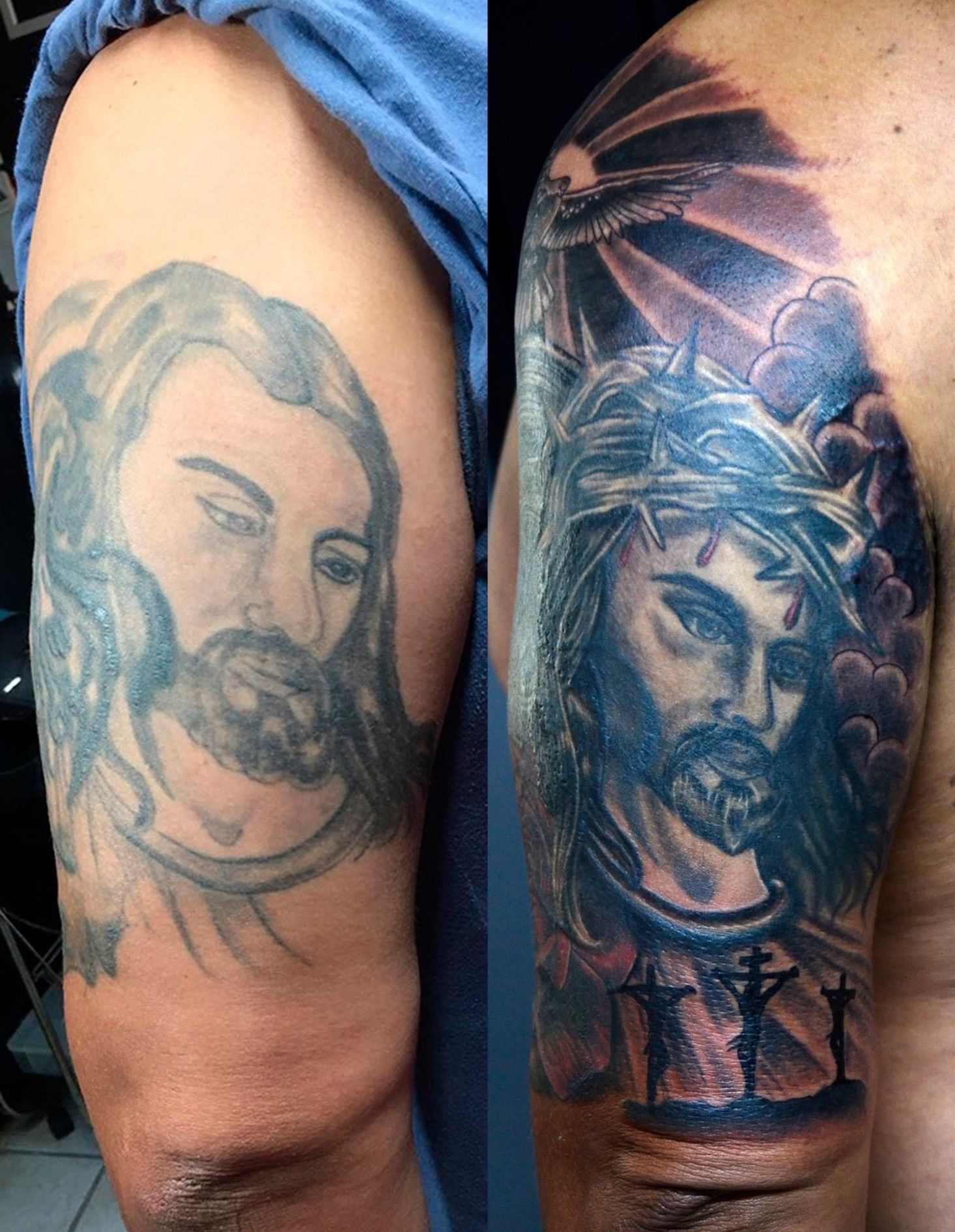 Tattoo uploaded by Memento Mori Tattoo Studio • #burnchurch #church  #churchtattoo #igreja #igrejatattoo • Tattoodo