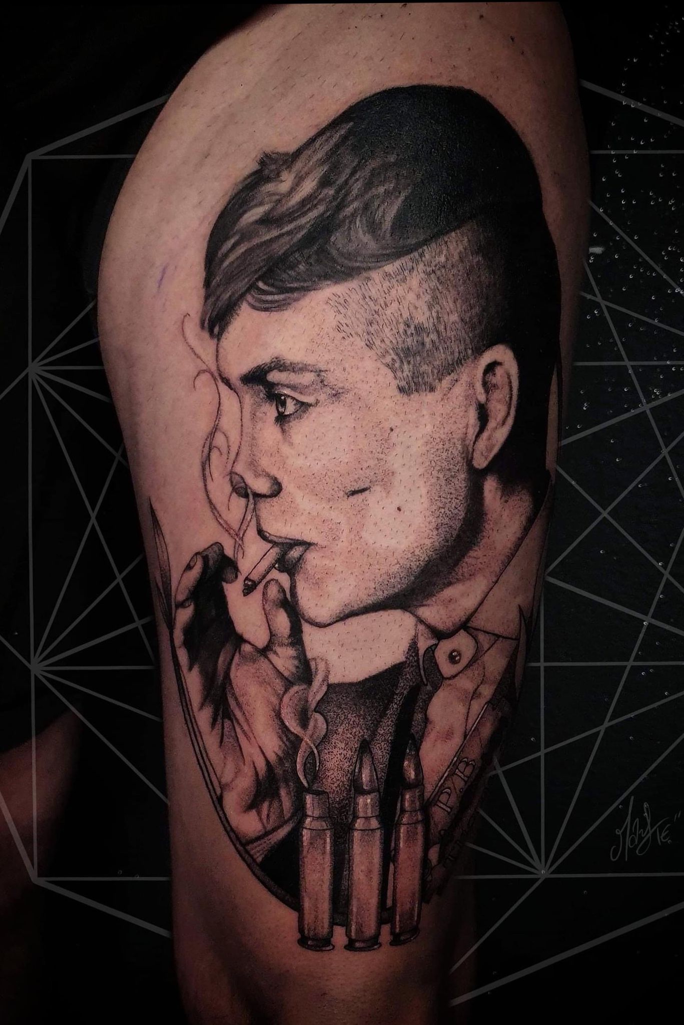 peaky blinders” Thomas Shelby portrait. #tatto #tattoos #tattooed  #realistictattoos #tattoorealistic #blackandgreytattoo #portraitt... |  Instagram
