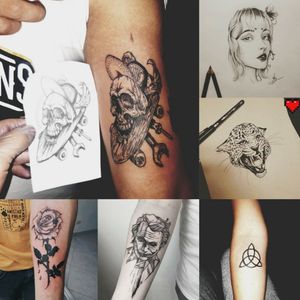 Many tattoos