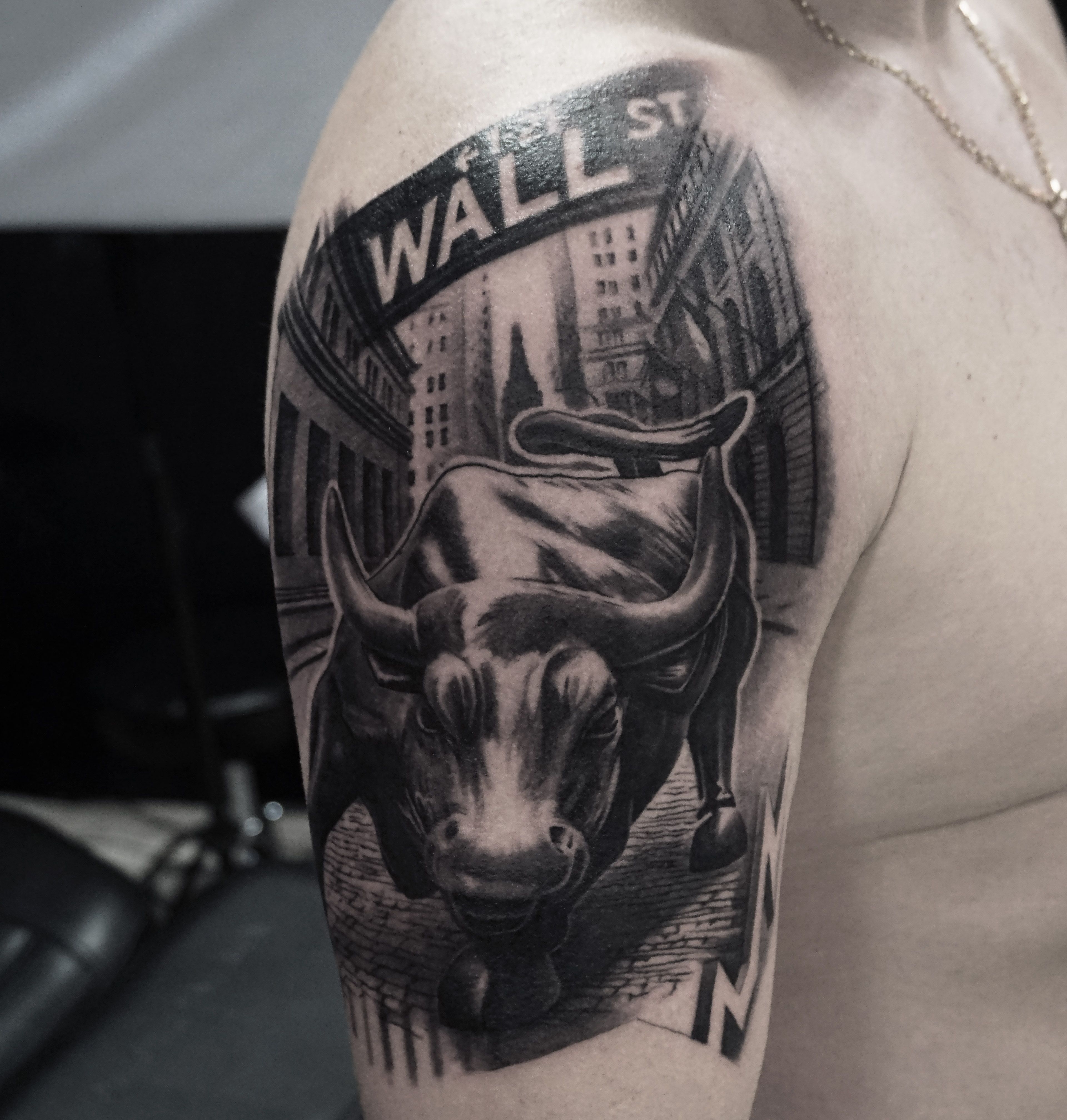Stock market trading tattoo ideas bull and bear  Bear tattoo Tattoo  designs Tattoos
