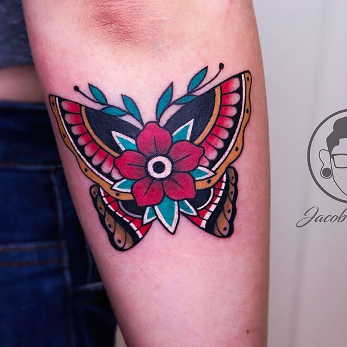 Tattoo uploaded by Jacob J Ink • Neo Traditional Butterfly • Tattoodo