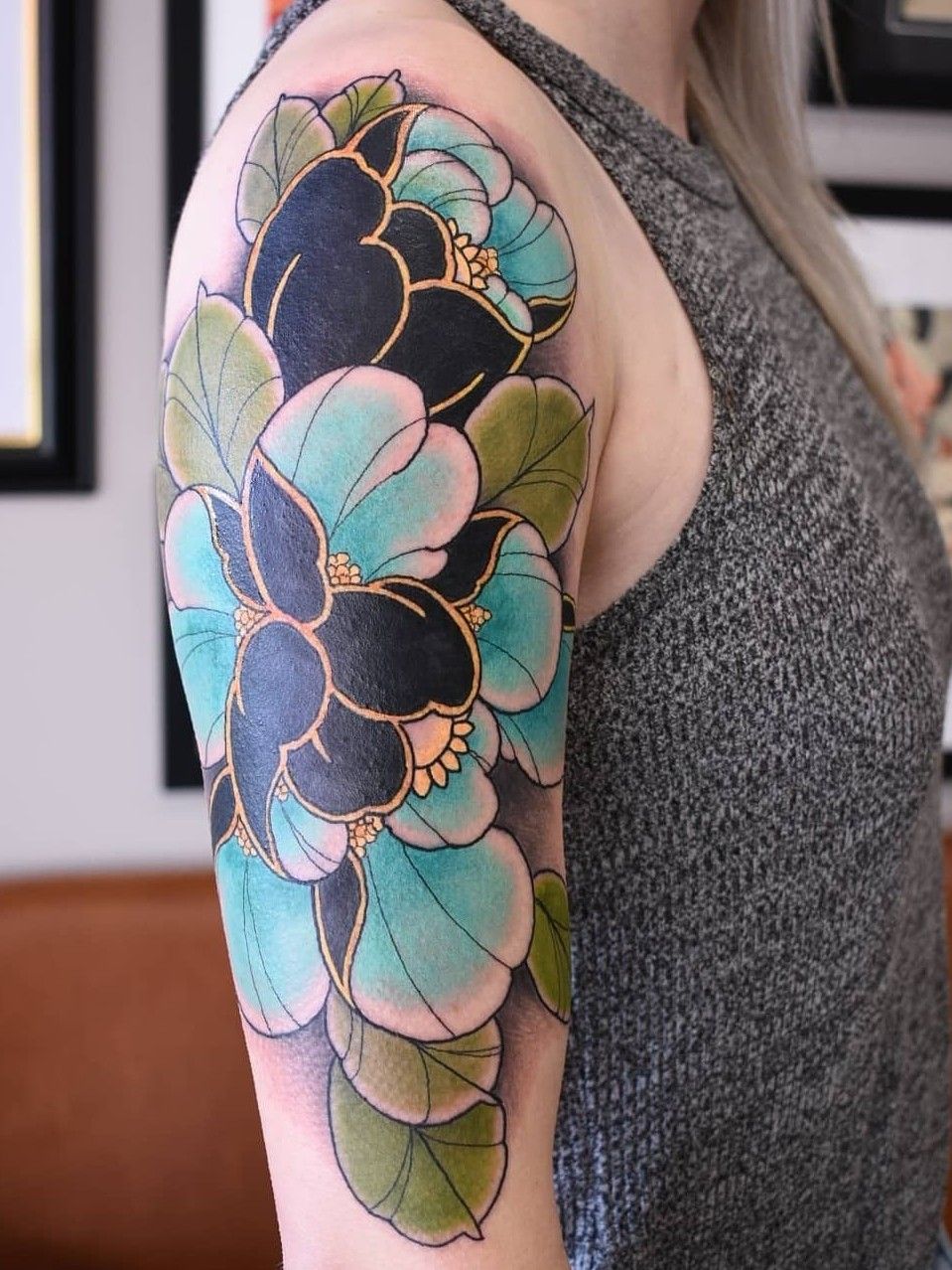 peonies in Neo Traditional Tattoos  Search in 13M Tattoos Now  Tattoodo
