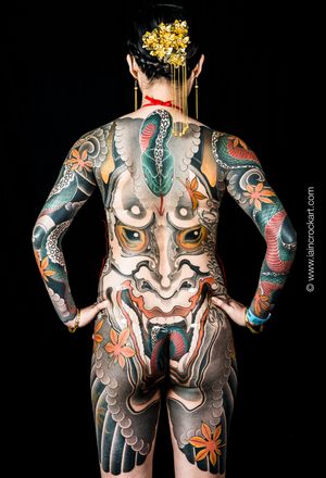 #diaubotattoo #japanesetattoo #tattoodoapp #tattoodo #tattooartist #tattoowork #Hannya #taiwantattoo