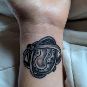 Forward to Time Past! Three turns should do it!First of many Harry Potter tattoos, firstnfor my favorite book and movie The Prisoner of Azkaban!