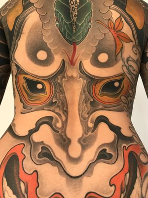  #diaubotattoo #japanesetattoo #tattoodoapp #tattoodo #tattooartist #tattoowork #Hannya #taiwantattoo