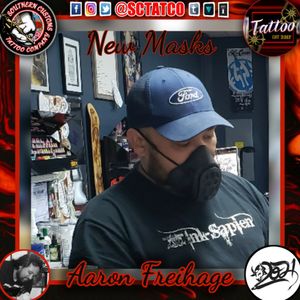 Artist: Aaron FreihageKicking off the New Year and looking forward to the future. Check out Aaron & The Crew as we transition to new masks as we embrace the 'New Norm' and do all we can not only to keep our team safe, but also our amazing clients.★★★★★★★★★★★★★★★★★★★Southern Customs Tattoo Company☆☆☆☆☆☆☆☆☆☆☆☆☆☆☆☆☆☆☆500 N. Reilly Rd. Suite# 102Fayetteville, NC 28303☆☆☆☆☆☆☆☆☆☆☆☆☆☆☆☆☆☆☆★★★★★★★★★★★★★★★★★★★(910) 920-2683★★★★★Social Media Links★★★★★Facebook Link: @SCTATCOhttps://www.facebook.com/SCTATCO/ Instagram:@SCTATCO@SouthernCustomsBrand@tattoosbyaaronf@West.Mikki@Rockinoiler@Russ.Hagerman@a_erinnn@FrankieActionJeans Tumblr:https://SCTATCO.tumblr.com Yelp:https://m.yelp.com/biz/southern