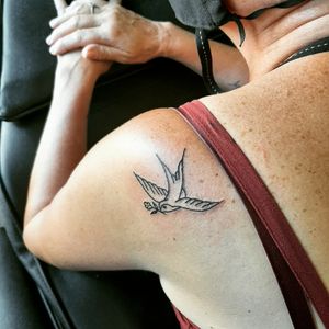 Tattoo uploaded by Inkrepublik tattoo studio • Old skool dove • Tattoodo Tattoo uploaded by Inkrepublik tattoo studio • Old skool dove • Tattoodo