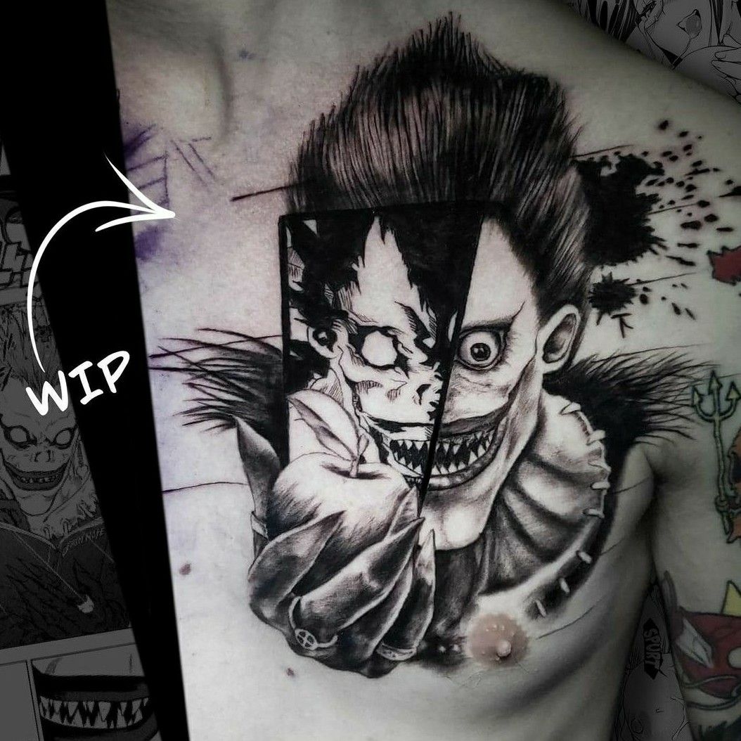 Desha's artwork - Drawing of Ryuk from Death Note. | Facebook