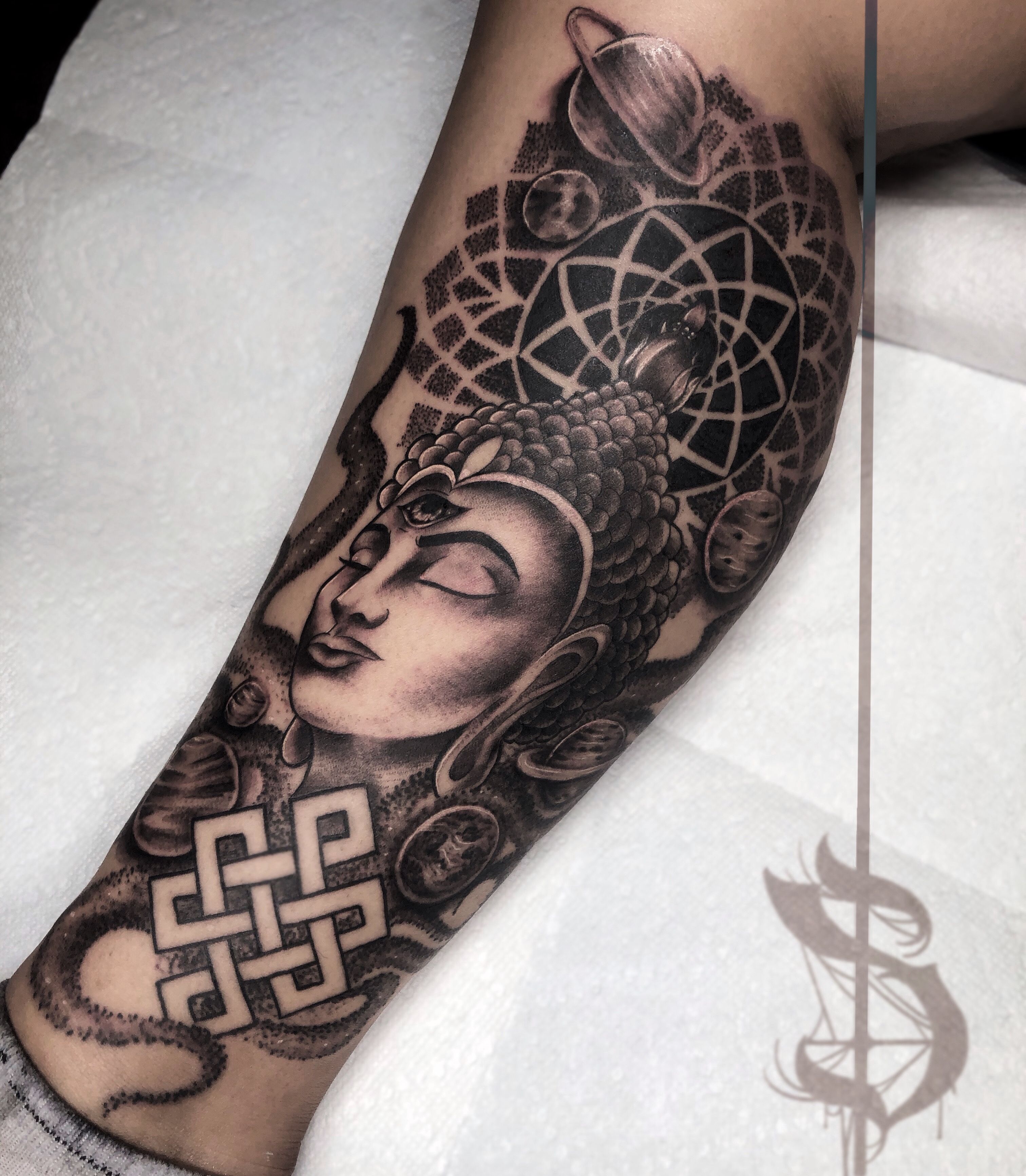Tattoo uploaded by Sara Rose • Third eye Buddha • Tattoodo