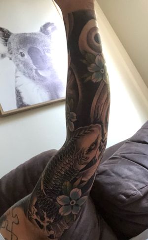 New Japanese sleeve done this week in 2 sits 