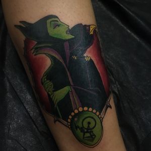 Maleficent tattoo for Disney Day. 