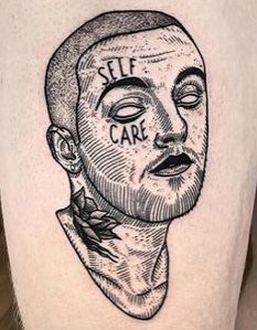 Self Care  Mac Miller  Mac miller tattoos Mac miller Luck tattoo