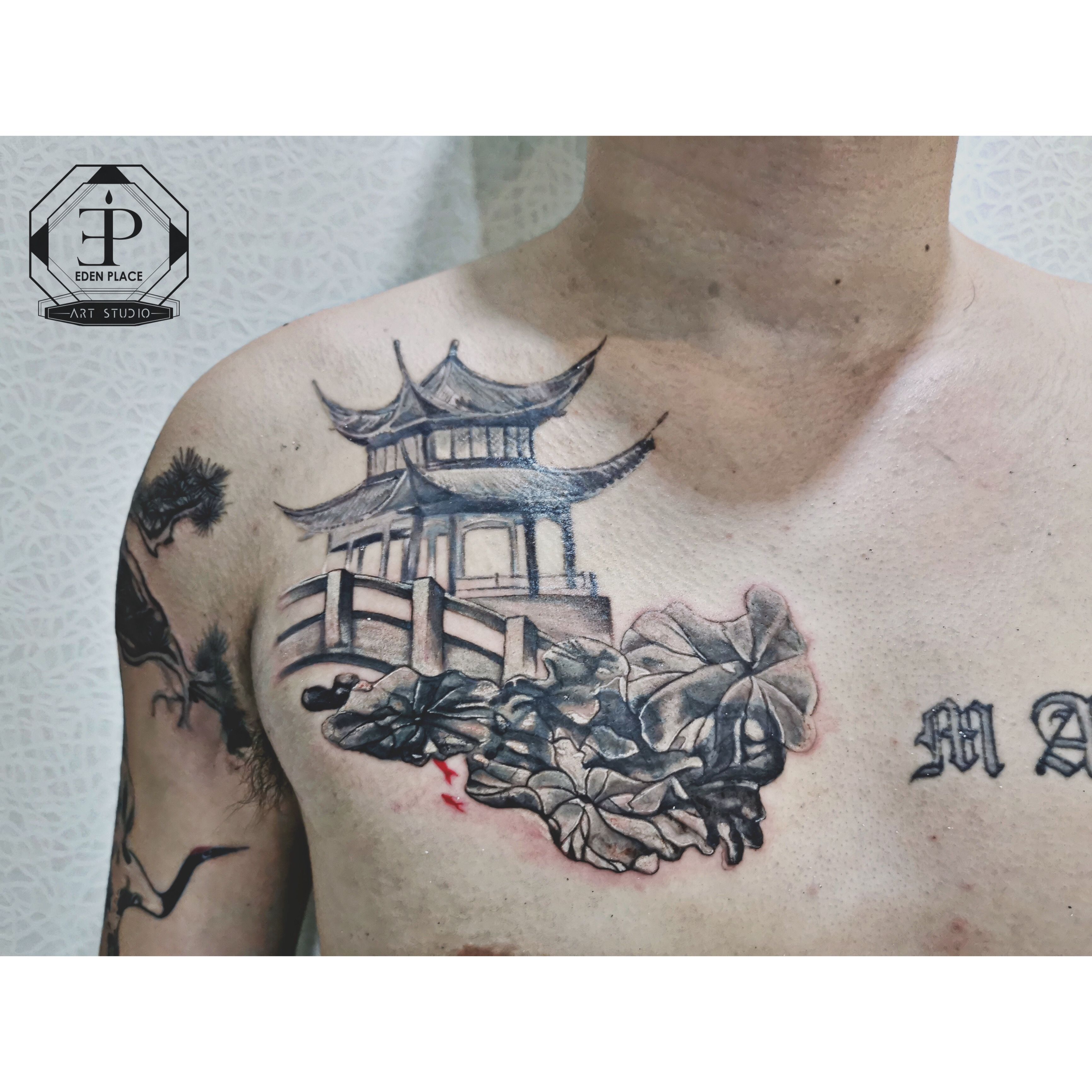 Details 61+ temple tattoo design latest - vova.edu.vn