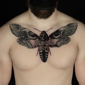 Butterfly with skulls