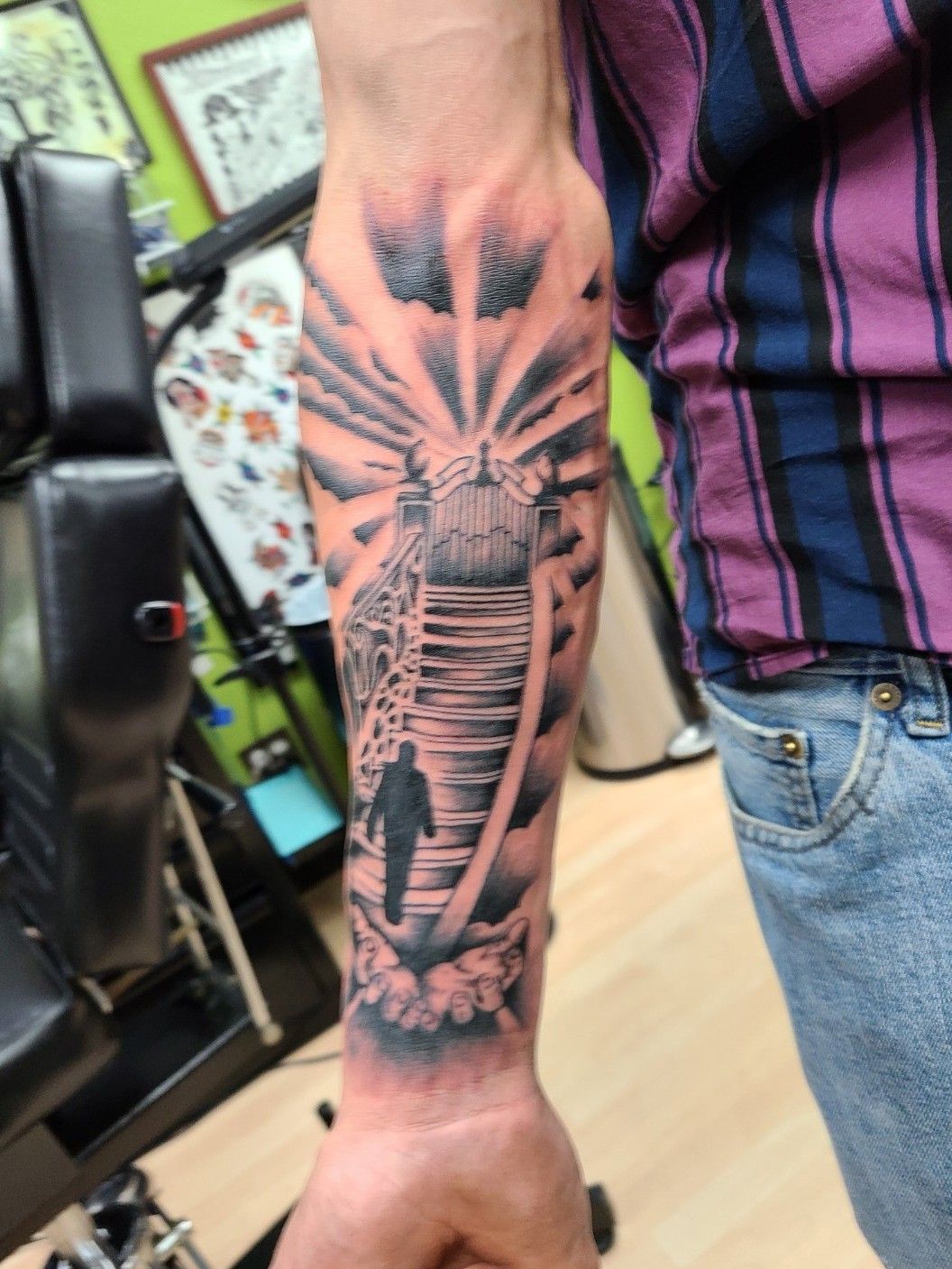 Pin de Jaime Villani em Tatt  Tatuagen religiosa Tatuagem de anjo  guerreiro Manga de tatuagem