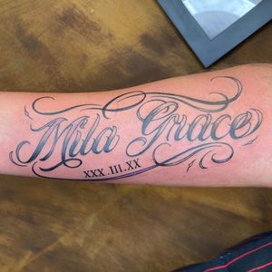Daughter’s name and birth date 