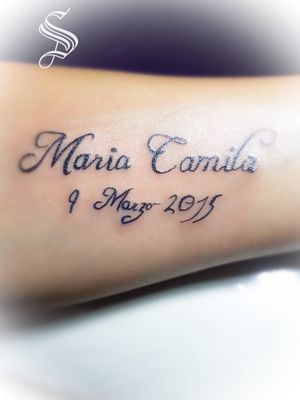 childs name and date