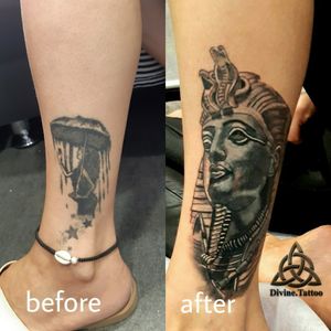 #coverup #oldink #pharaoh 