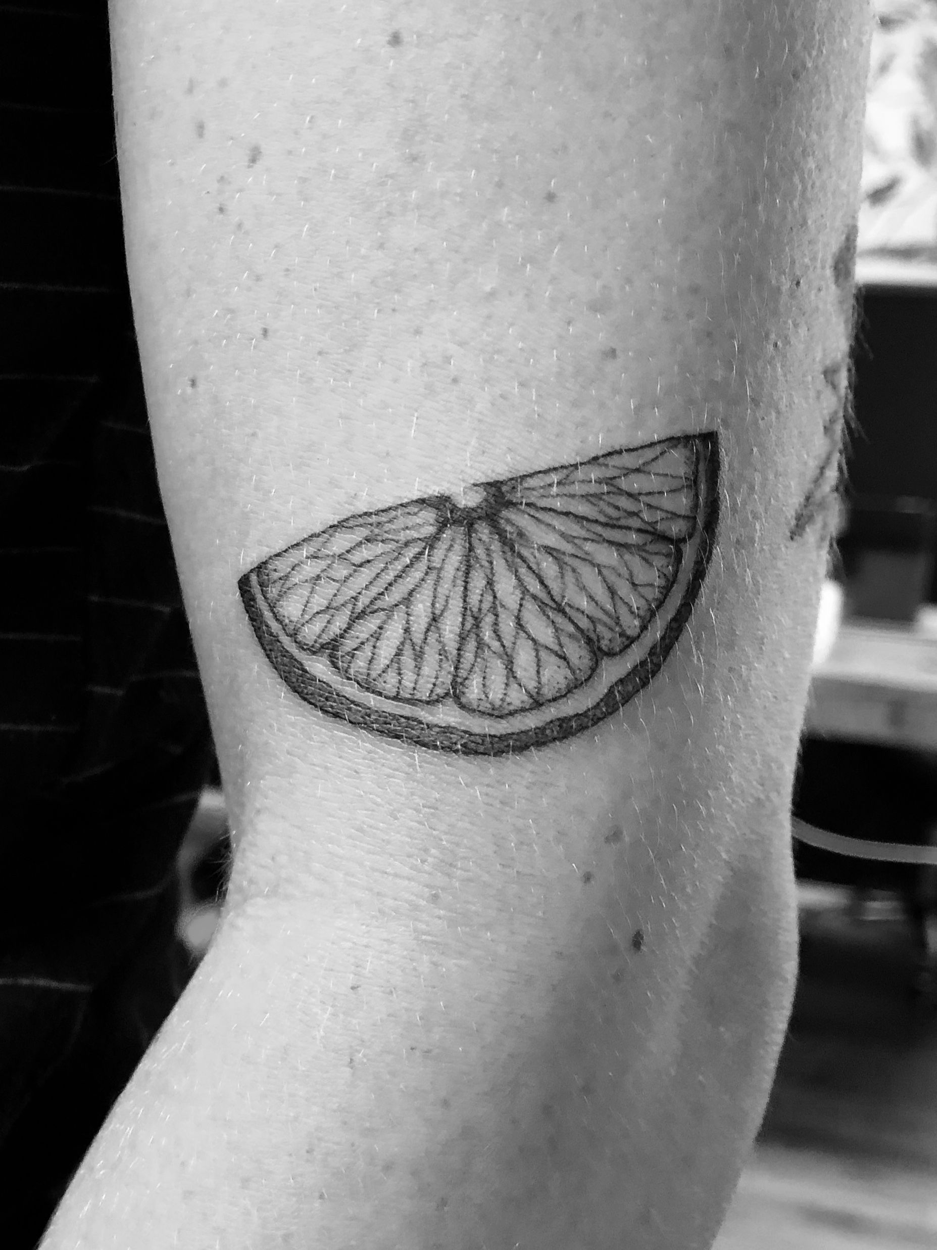 Lemons Hip Tattoo