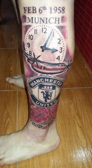 Manchester United Tattoo Munich air disaster 1958