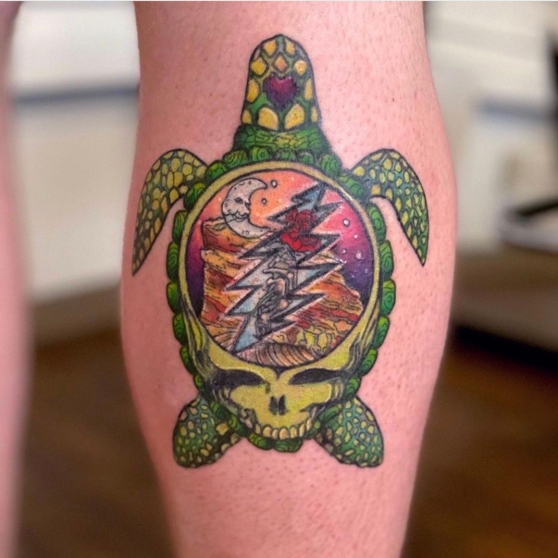 Grateful Dead Terrapin Station tattoo with my wife Top Ink in  Thomasville Ga artist is Chris  rtattoos