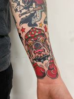Dog tattoo by Christian Haycock #ChristianHaycock #dog #boxer 