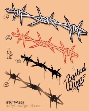 Barb wire flash. 