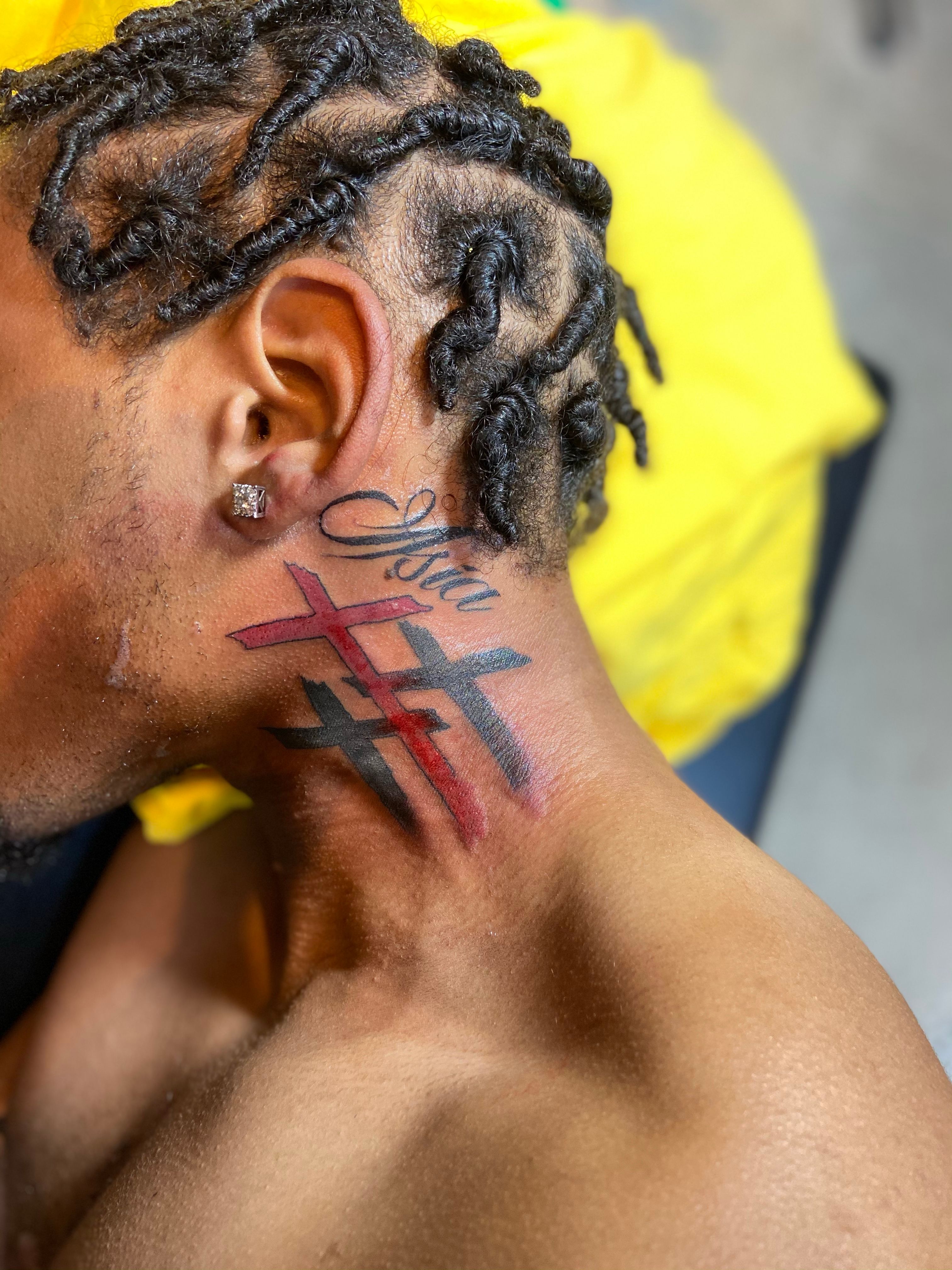 NLE Choppa Breaks Down His Tattoos  Memphis Rapper NLE Choppa has so many  tattoos that he doesnt even know how many he has But hell never tattoo  his face From the
