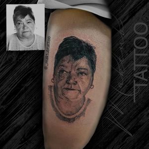 •Retrato de la madre•Pide cita al 626 97 32 56Ubicado en Tenerife Sur🌴#Retrato #tattoo #tenerife #cara #rostros #foto 