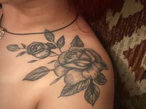 rose tattoo healed up #girltattoo #blackandwhite #tattoo #rose 