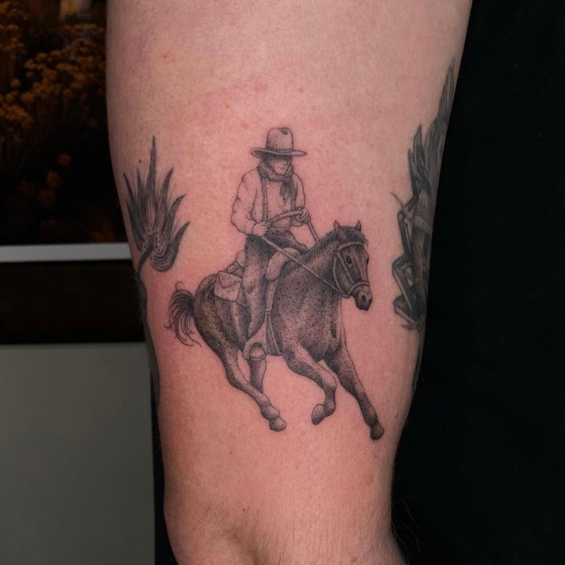Tattoo uploaded by benaroundtheblock  cowboy for Austin  Tattoodo